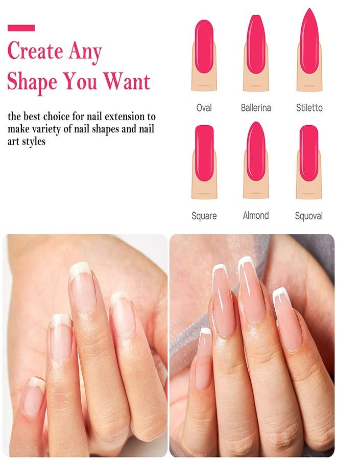 MSRUIOO Fiberglass Nail Extension Gel Kit Gel Nail Builder Extension Fiber Nail Kit with Magical Silk Fiberglass, Quick Building Gel, Nail File, Tweezers, Scissors, Nail forms for Gel Extension Nail Art - Image 4